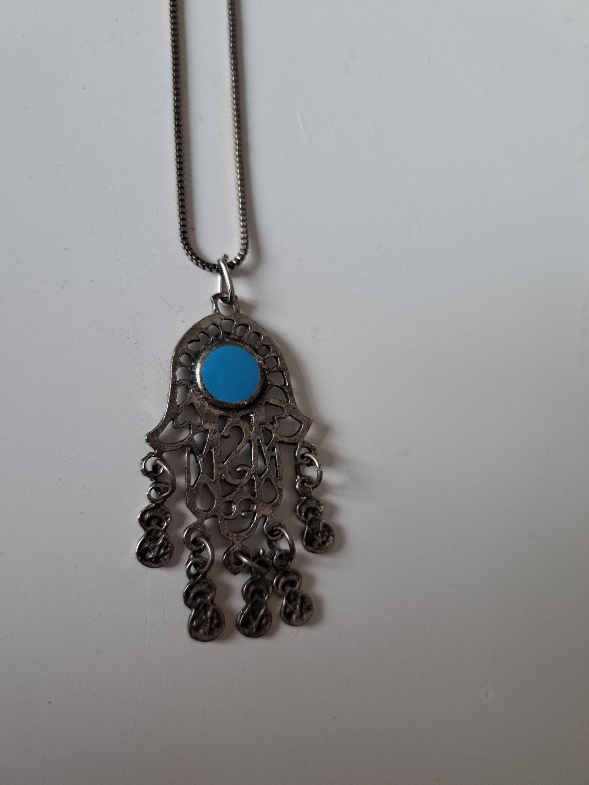 Ketting met Hamsa hanger(hand van Fatima), Ophalen of Verzenden, Nieuw, Overige materialen