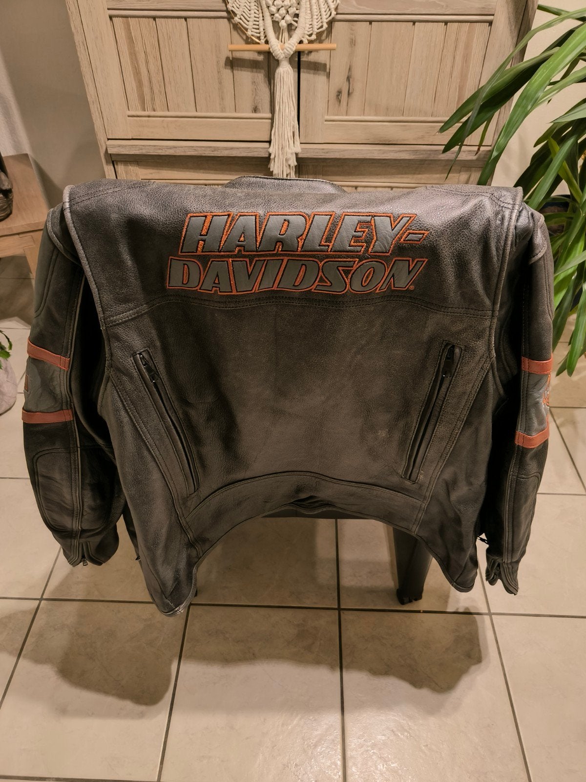 Vintage jas Harley Davidson, Ophalen, Harley-Davidson, Heren, Jas | leer