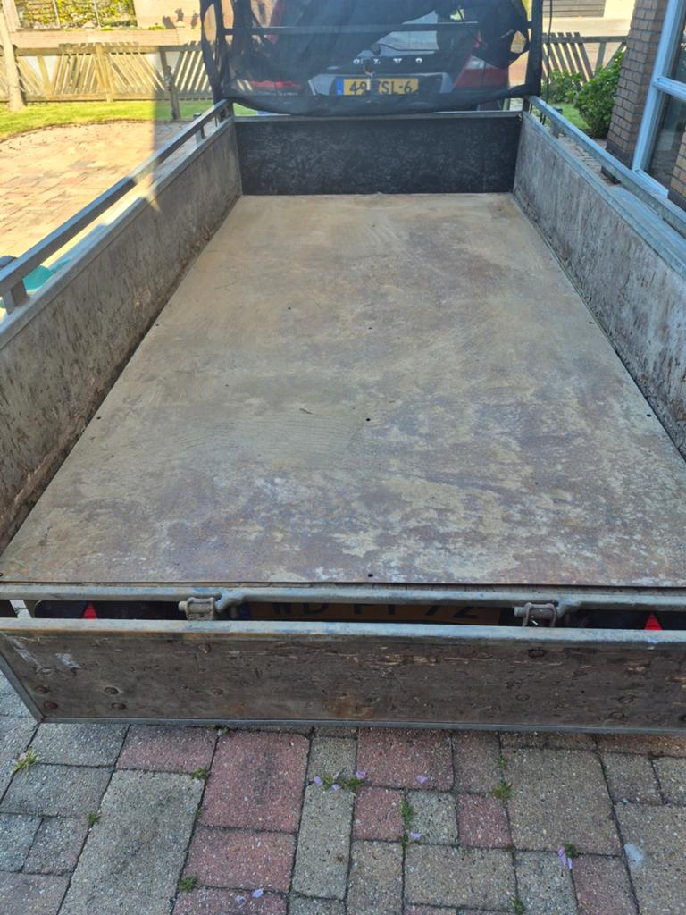 Stalen bodemplaat aanhangwagen 250 x 130 cm, Auto diversen, Aanhangwagen-onderdelen, Ophalen, Gebruikt