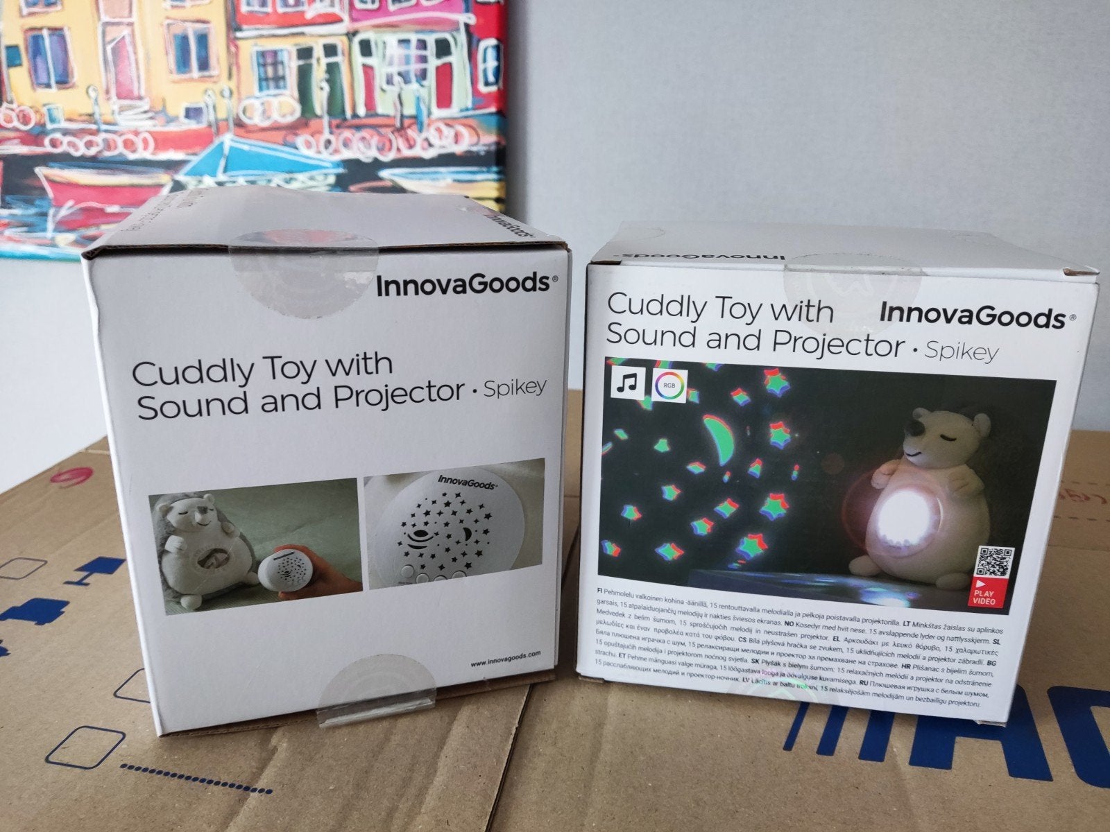 InnovaGoods Knuffel met Geluid en Projector - Spikey/egel, Ophalen of Verzenden, Nieuw, Overige typen, Met licht