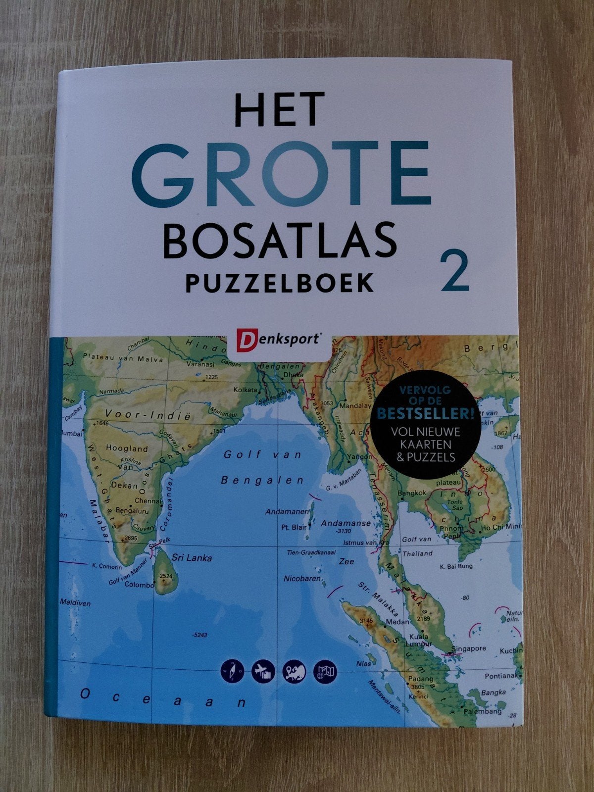 Peter Vroege - Het Grote Bosatlas Puzzelboek II, Ophalen of Verzenden, Zo goed als nieuw, Peter Vroege; Tjeerd Tichelaar