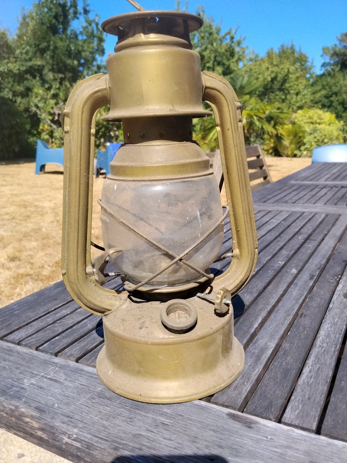Antieke olielamp - Guilloard à Nantes, Frankrijk, Antiek en Kunst, Antiek | Lampen, Ophalen