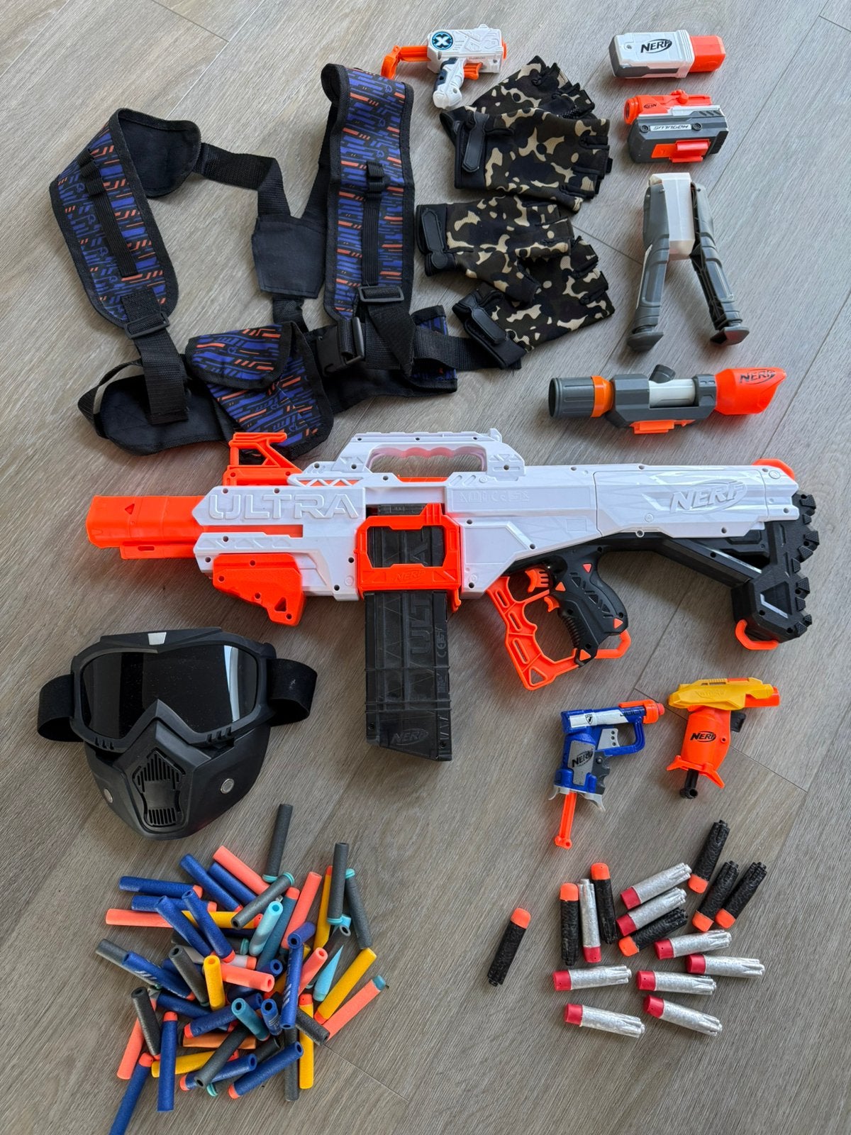 Nerf Ultra Select Blaster Set met Accessoires en Munitie, Ophalen of Verzenden, Zo goed als nieuw