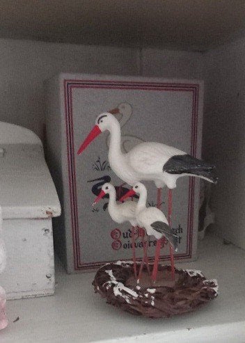 Ooievaar op nestje, Ophalen