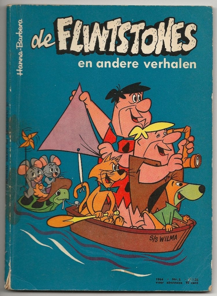 De Flintstones en andere verhalen nr. 5, 1e druk uit 1964, Boeken, Stripboeken, Meerdere stripboeken, Ophalen, Gelezen