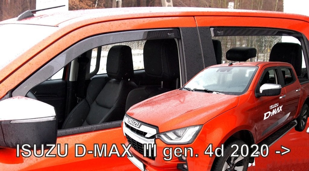Isuzu zijwindschermen raamgeleiders donker tbv D-max Rodeo, Ophalen of Verzenden, Nieuw
