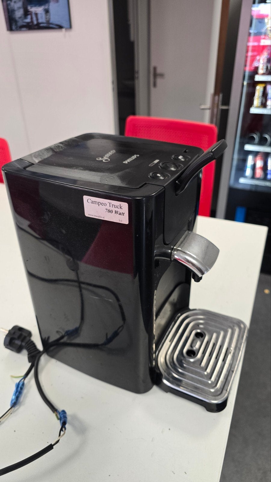 Camper senseo, Ophalen, Koffiemachine