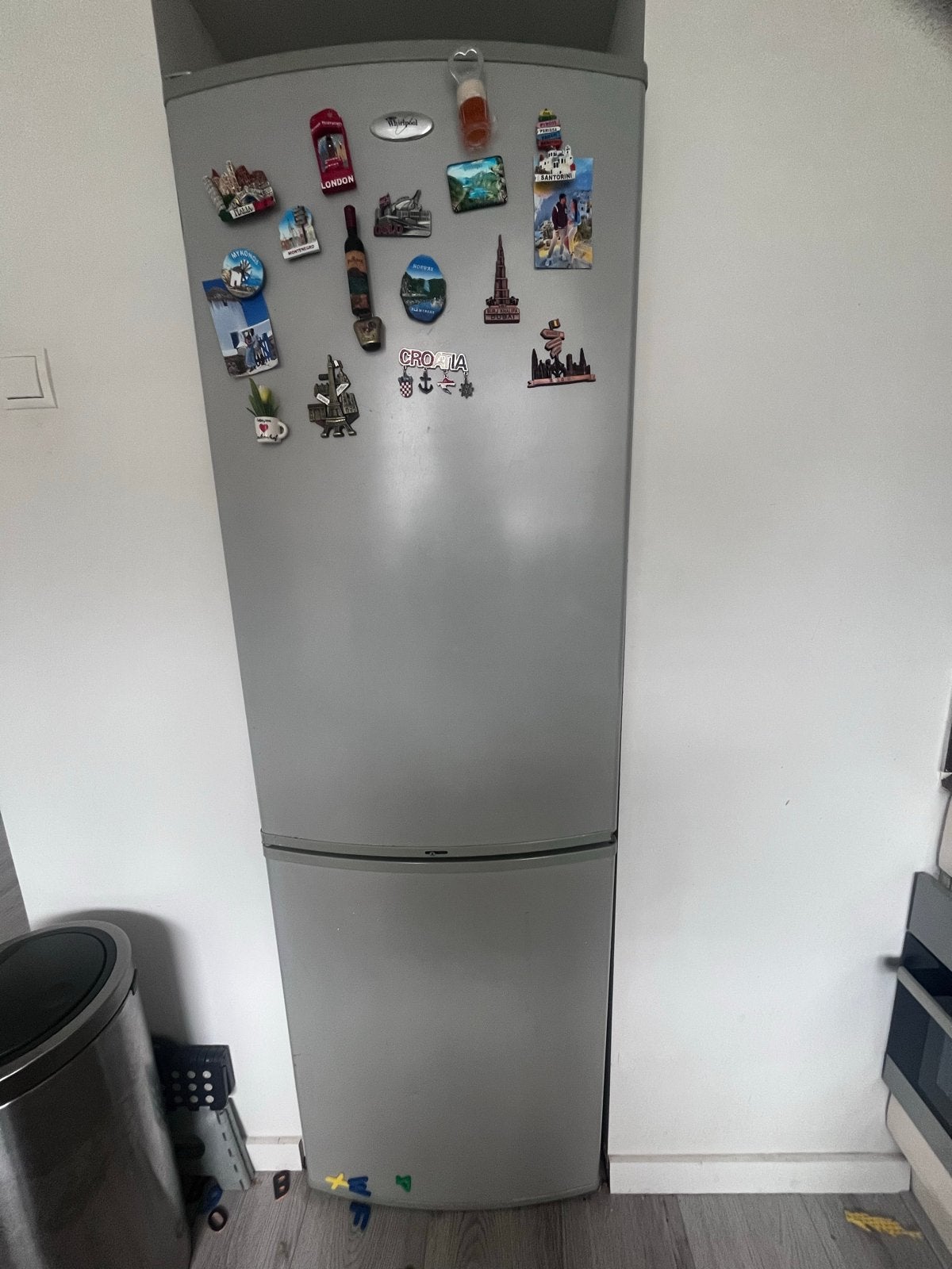 Whirlpool Koelkast met Aparte Vriezer - Energieklasse A, Ophalen, 150 tot 200 liter, Gebruikt, 60 cm of meer