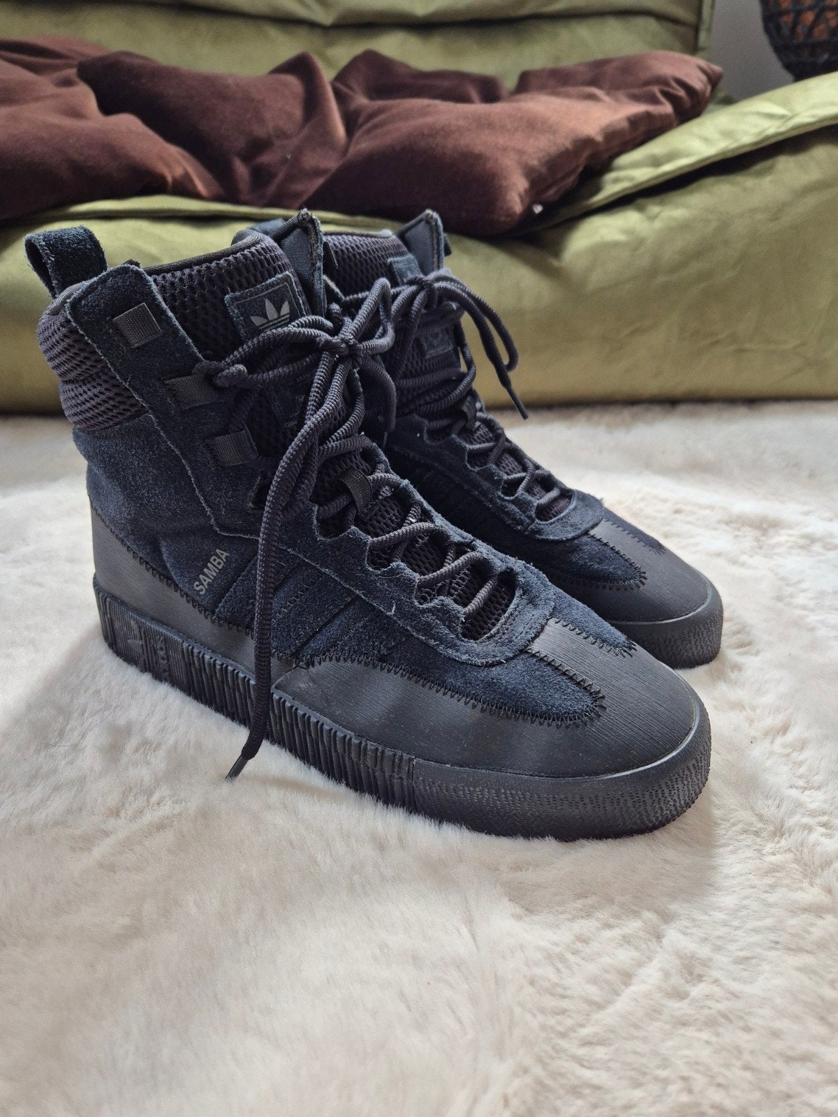 Adidas Samba Boot 'Triple Black' - Maat 41 1/3, Zwart, Boots, Ophalen of Verzenden, Zo goed als nieuw