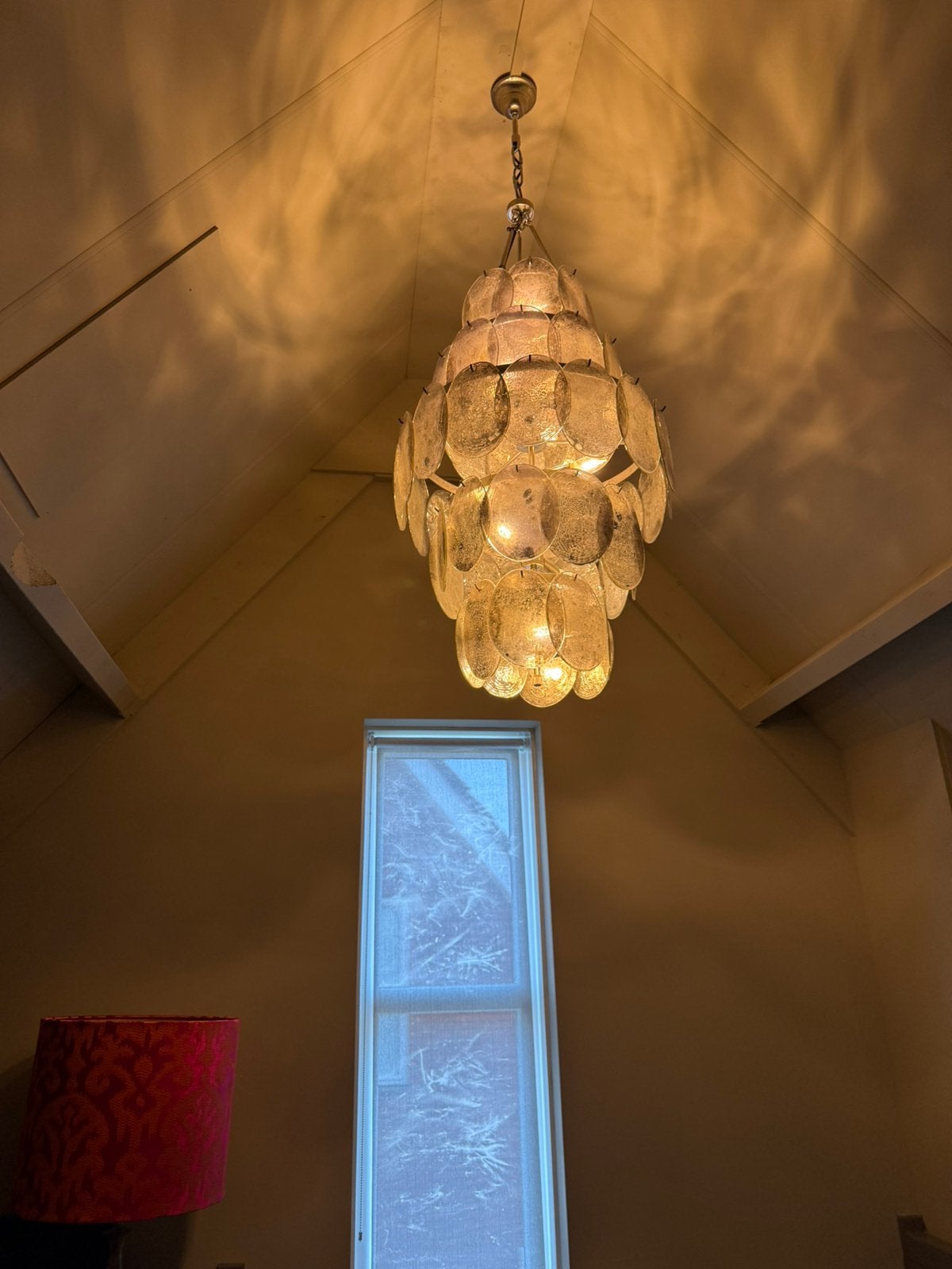 Flamant Ridgwell Large hanglamp design lamp met glazen discs, Ophalen, Zo goed als nieuw