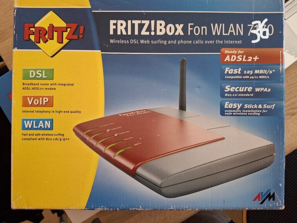 FRITZ!Box Fon WLAN 7360 Router met modem (gebruikt), Ophalen, Gebruikt, Router met modem, FRITZ!Box