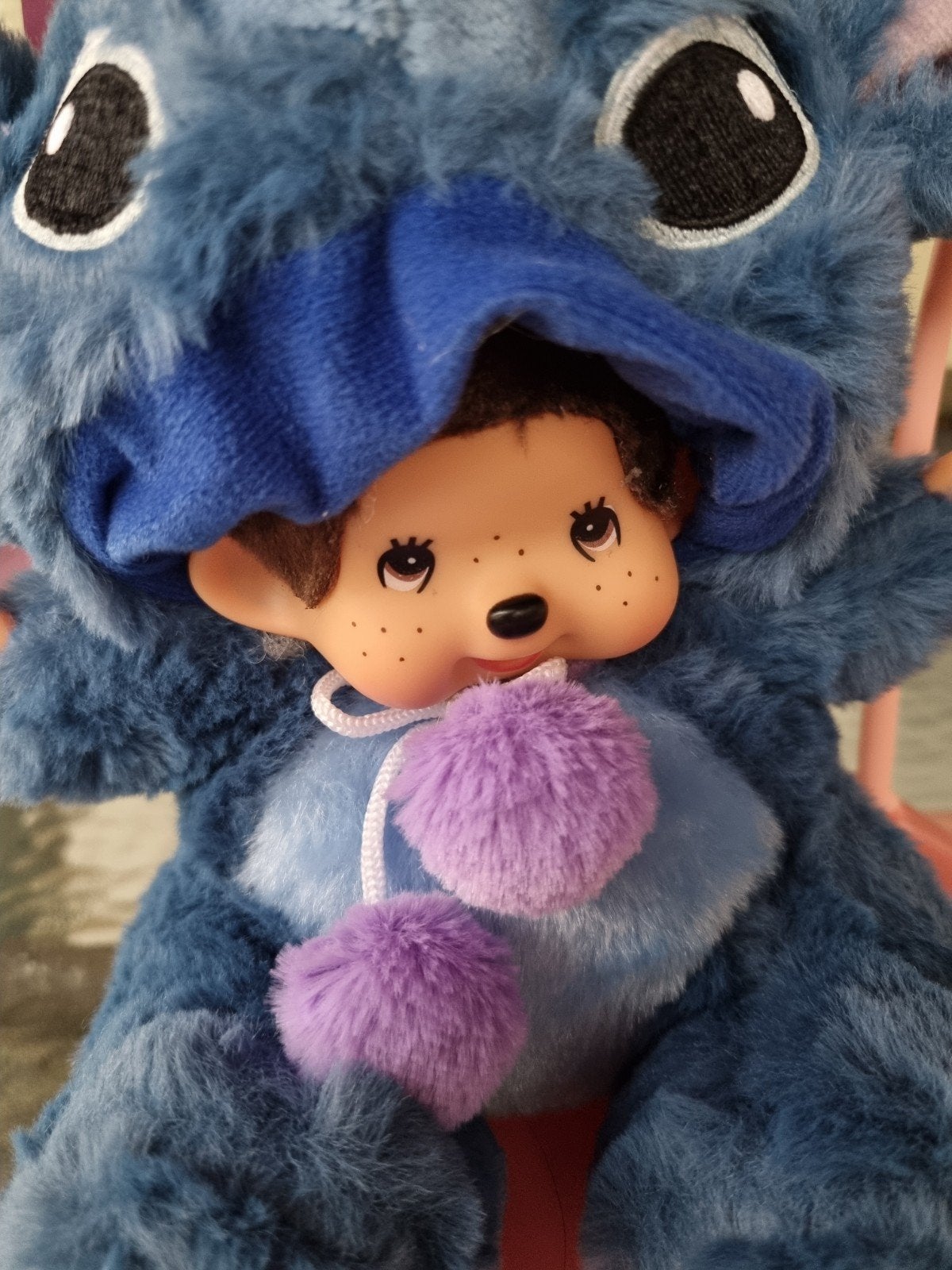 Stitch Monchhichi knuffel 20cm, Ophalen of Verzenden, Nieuw