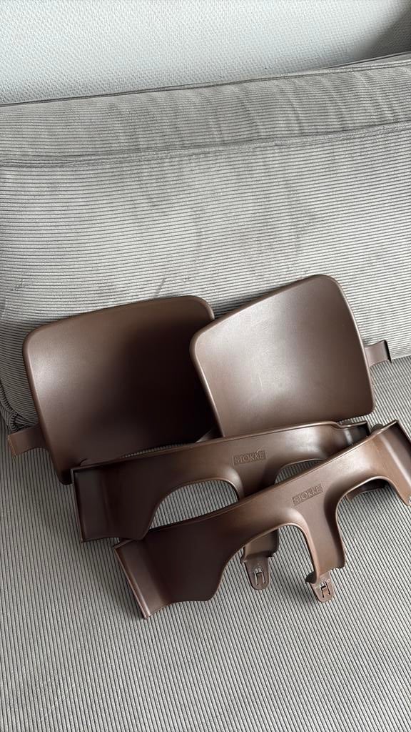 Stokke Tripp Trapp Babyset - Bruin 2X, Ophalen, Gebruikt, Meegroeistoel, Gordel(s)