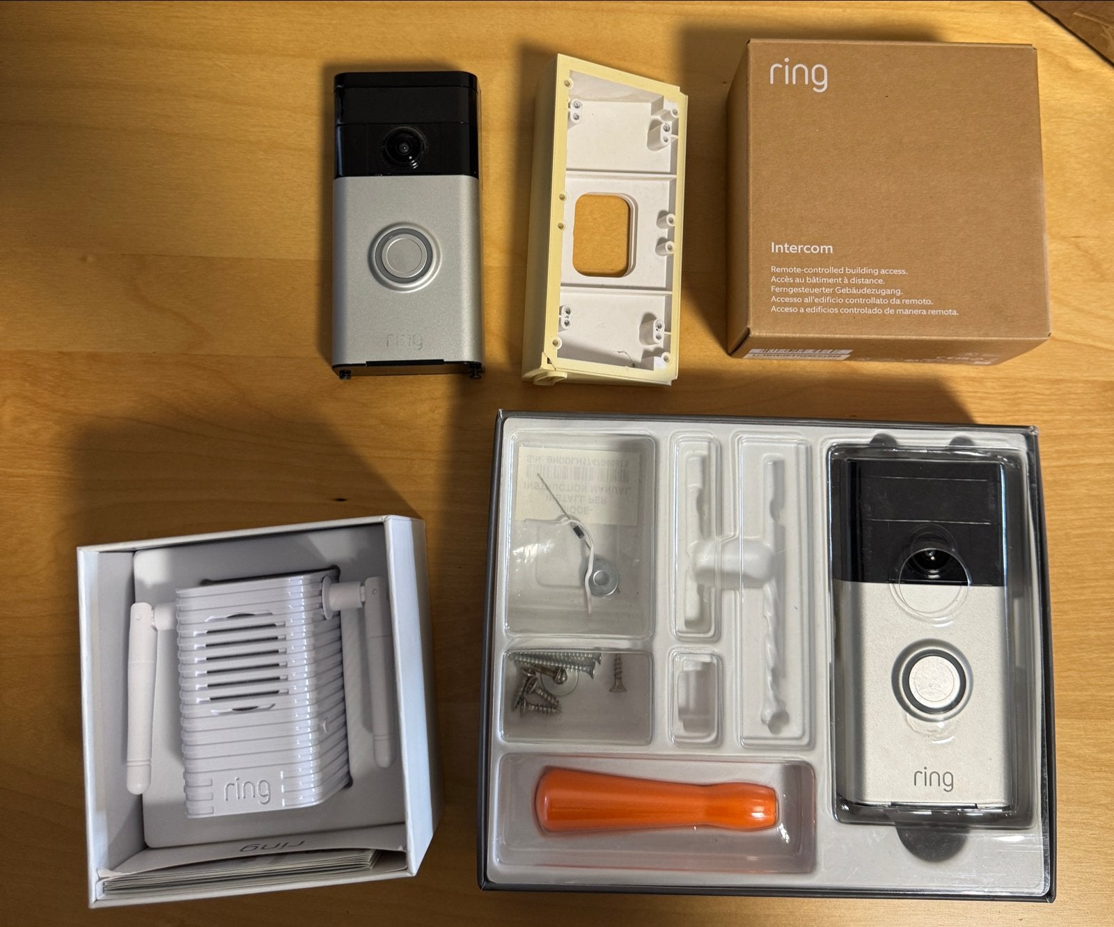 Ring Smart Home Beveiligingskit: Deurbellen, Intercom, Chime, Huis en Inrichting, Ophalen of Verzenden, Zo goed als nieuw
