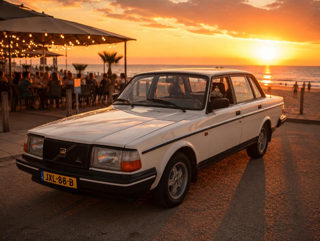 Volvo 240GLT injectie  Bj 1987 Nieuwe APK keuring, Auto's, Volvo, Achterwielaandrijving, Zwart, 4 cilinders, 1500 kg
