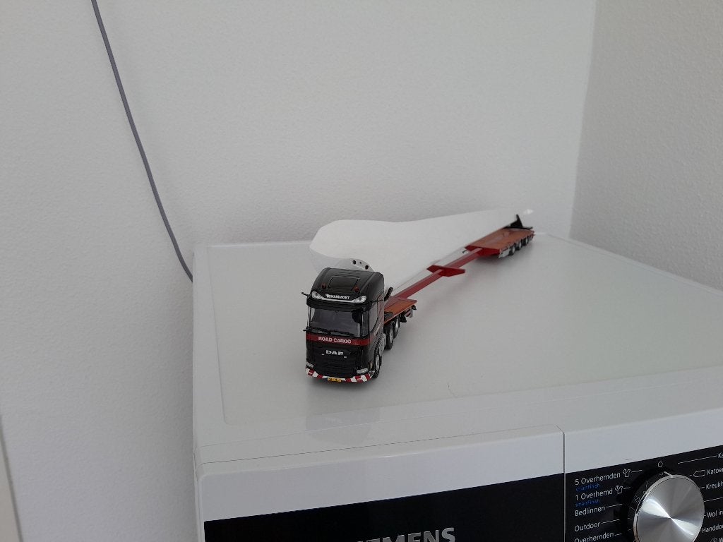Daf XG Mammoet Road Cargo met Telestep Trailer met Wing ., Hobby en Vrije tijd, Modelauto's | 1:50, Verzenden, Nieuw, Bus of Vrachtwagen