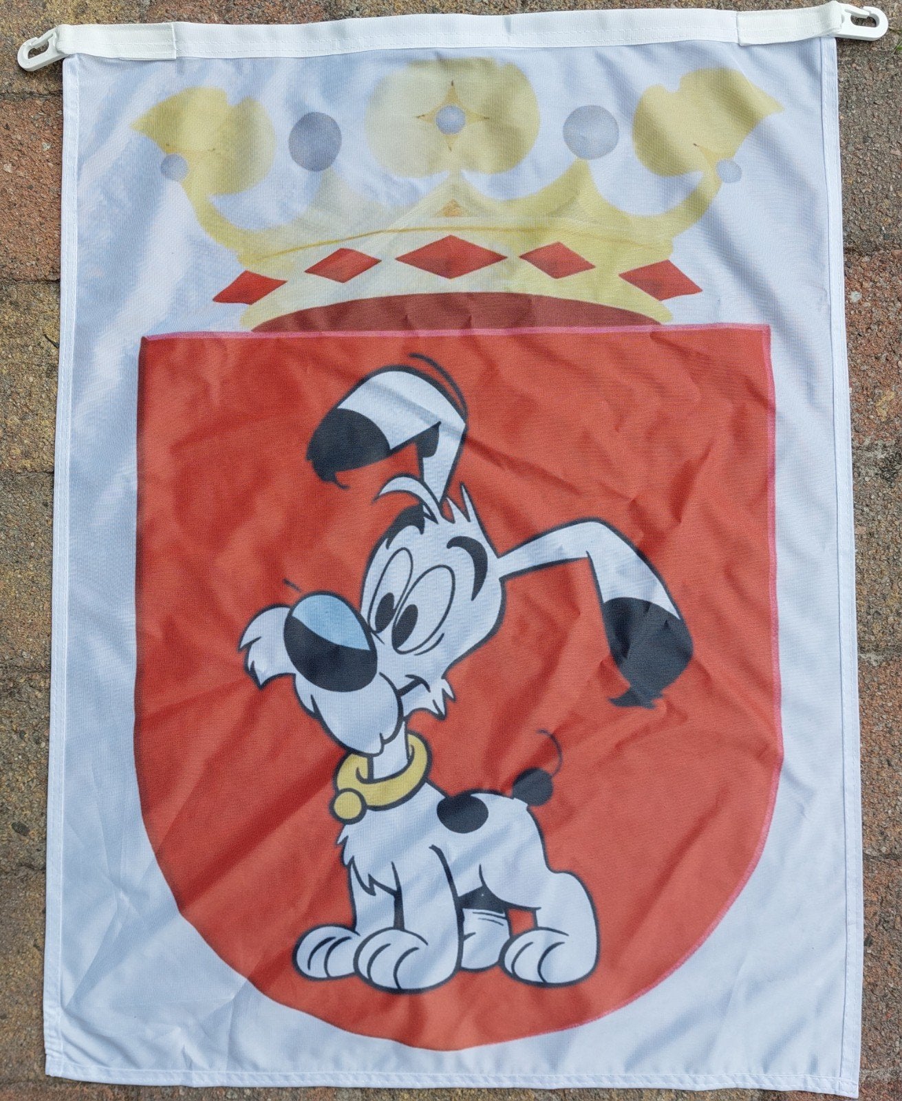 Vlag met Idefix, Ophalen of Verzenden, Zo goed als nieuw