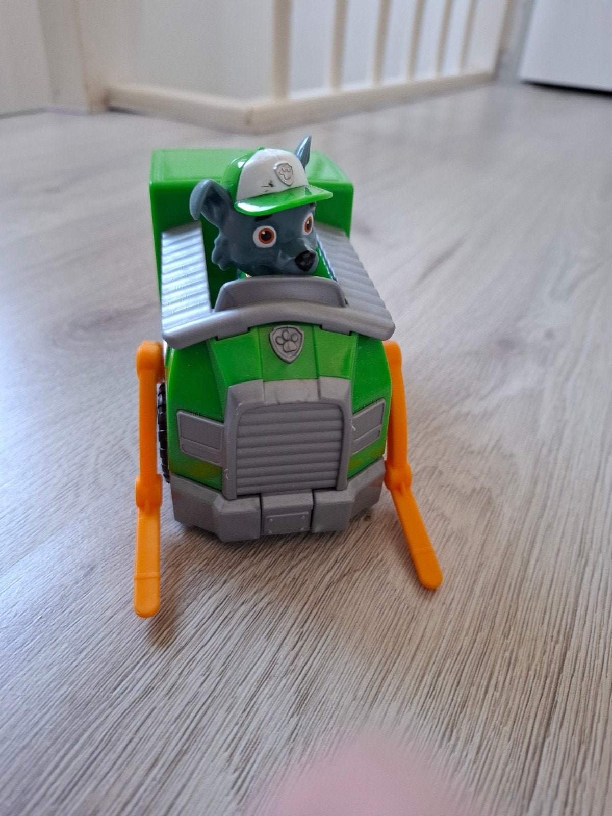 Paw Patrol Rocky met voertuig, Ophalen of Verzenden, Gebruikt
