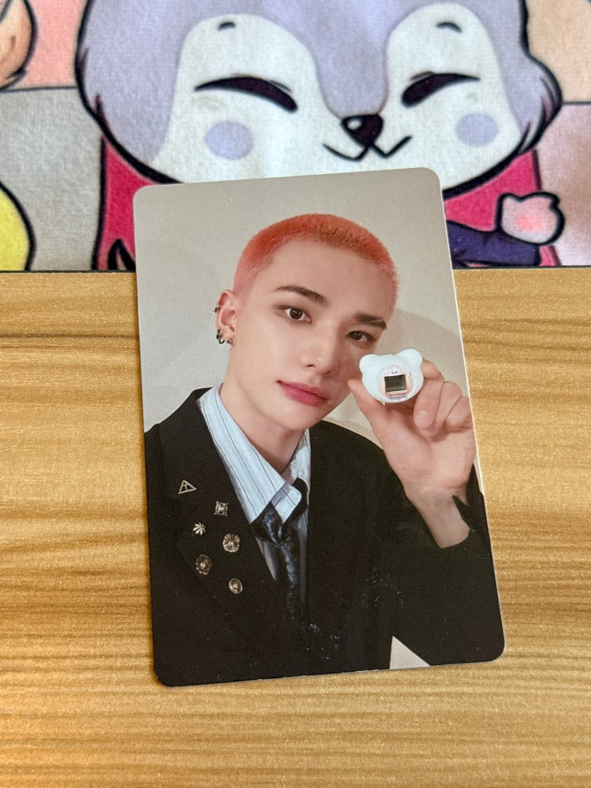 Stray Kids Hyunjin photo card skzoo tamagotchi, Verzamelen, Ophalen of Verzenden, Zo goed als nieuw, Foto of Kaart