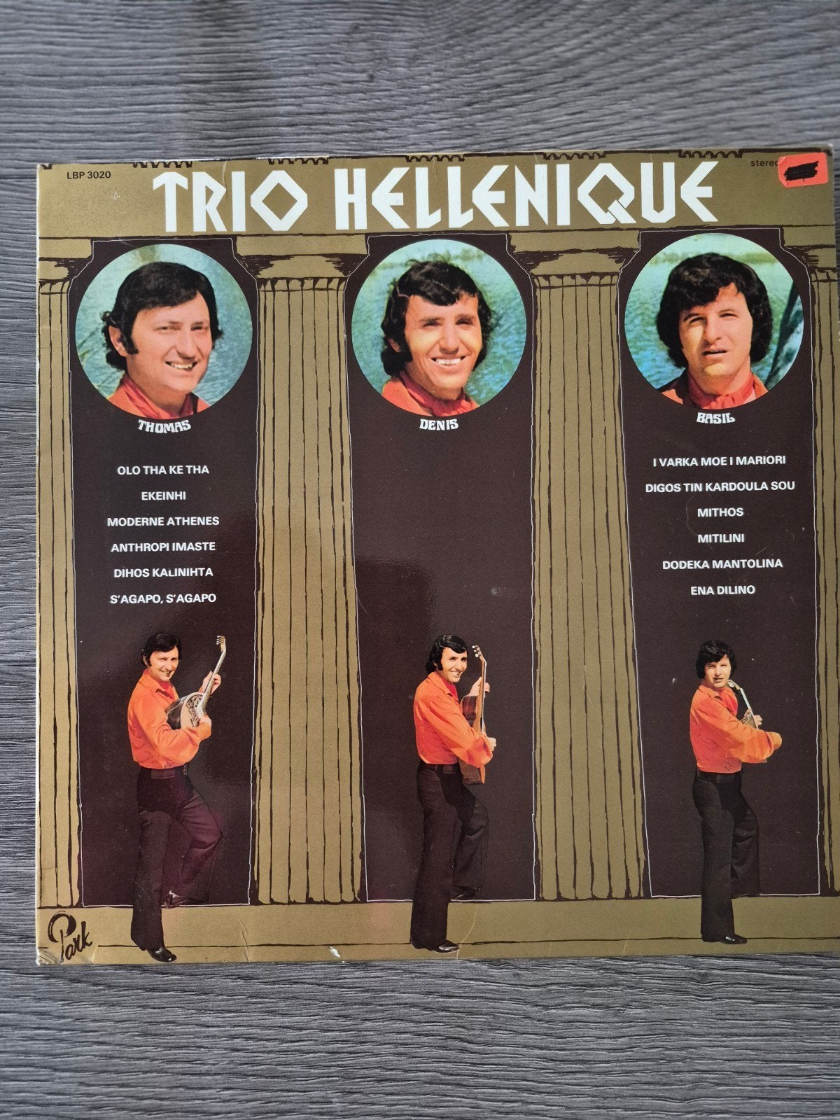 Trio Hellenique - Griekse LP - Pop/Folk, LP, Gebruikt, 12 inch, Verzenden