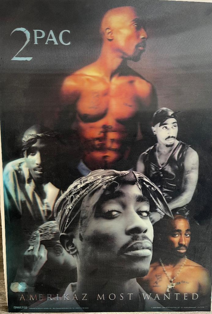 2pac 3D poster, Ophalen, Zo goed als nieuw
