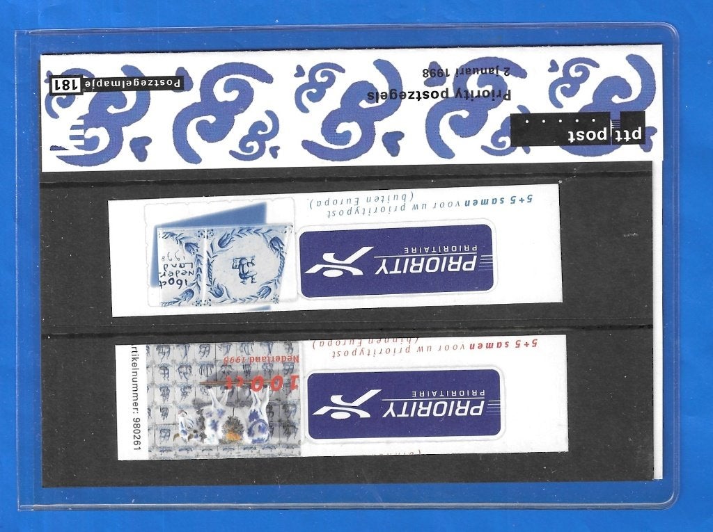 Postzegelmapje 181 - Priority Postzegels 1998, Verzenden, Na 1940, Postfris