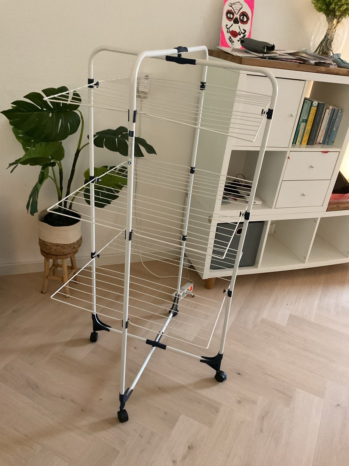 Verrijdbaar droogrek met 3 niveaus, Ophalen, Gebruikt