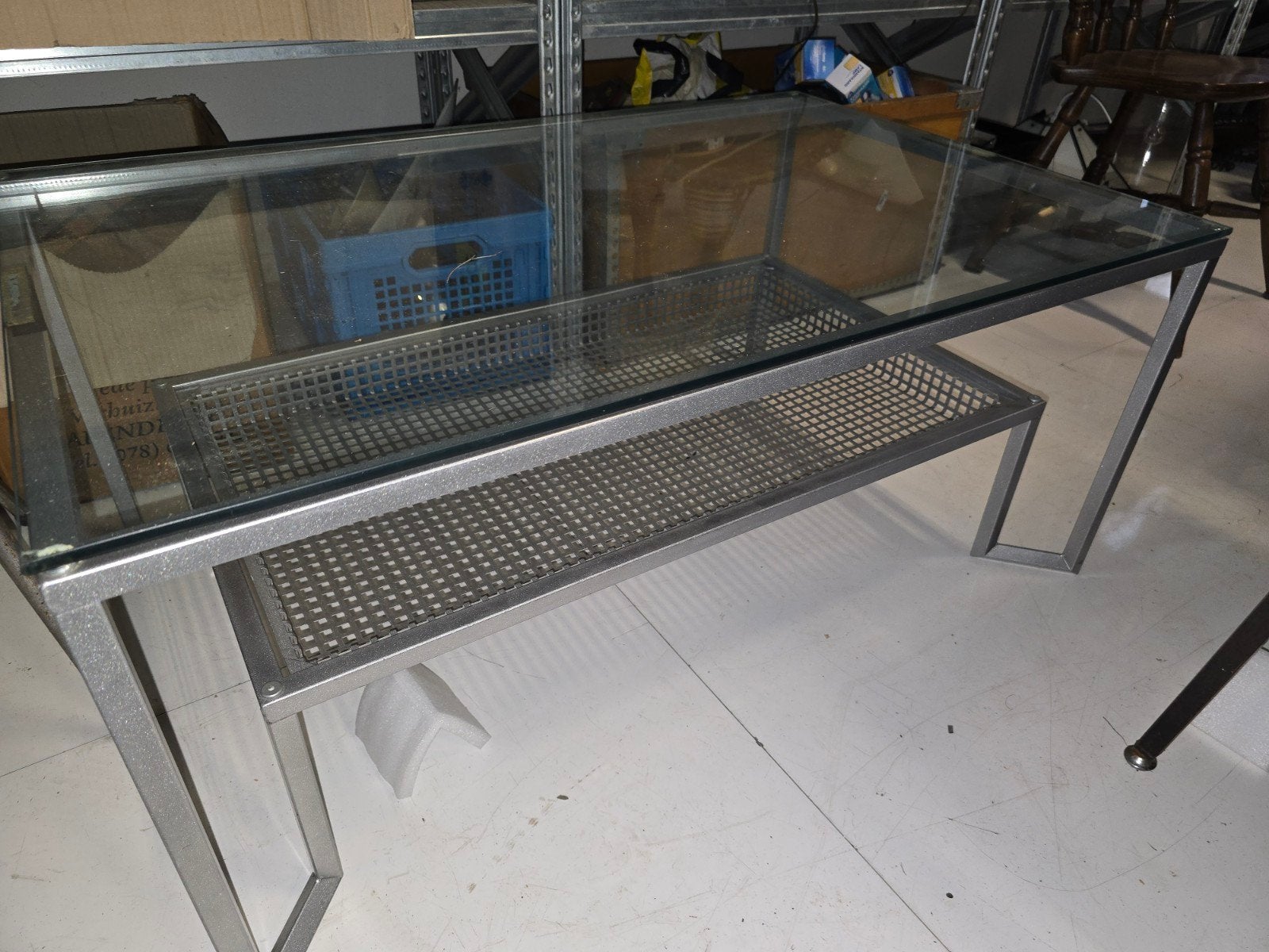 zeer aparte salontafel, Ophalen, 100 tot 150 cm, 50 tot 100 cm, Glas