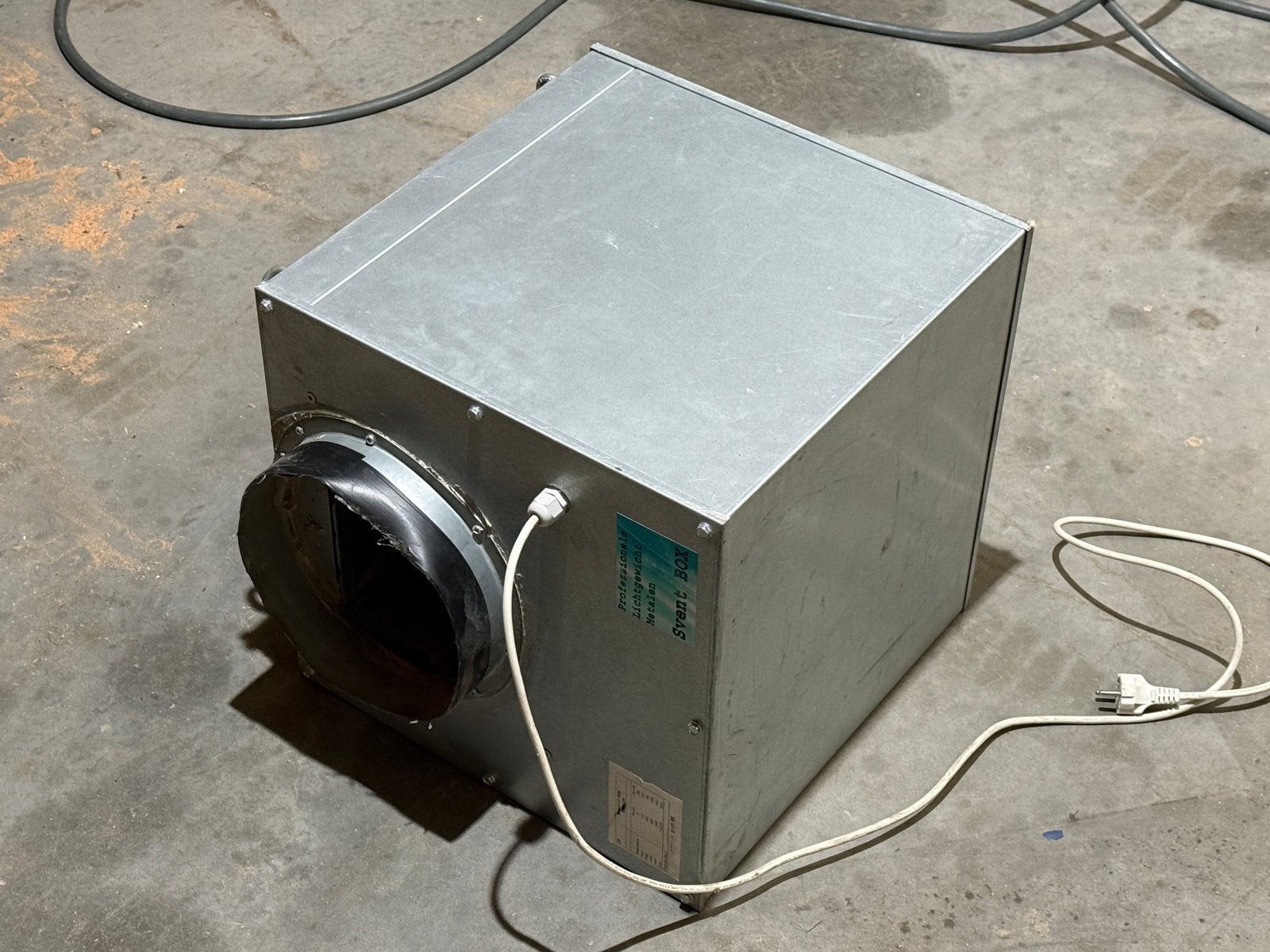 S-Vent 7-7-1400 afzuigbox 1500 m³/u – 230V, Ophalen of Verzenden, Gebruikt, Afzuiger