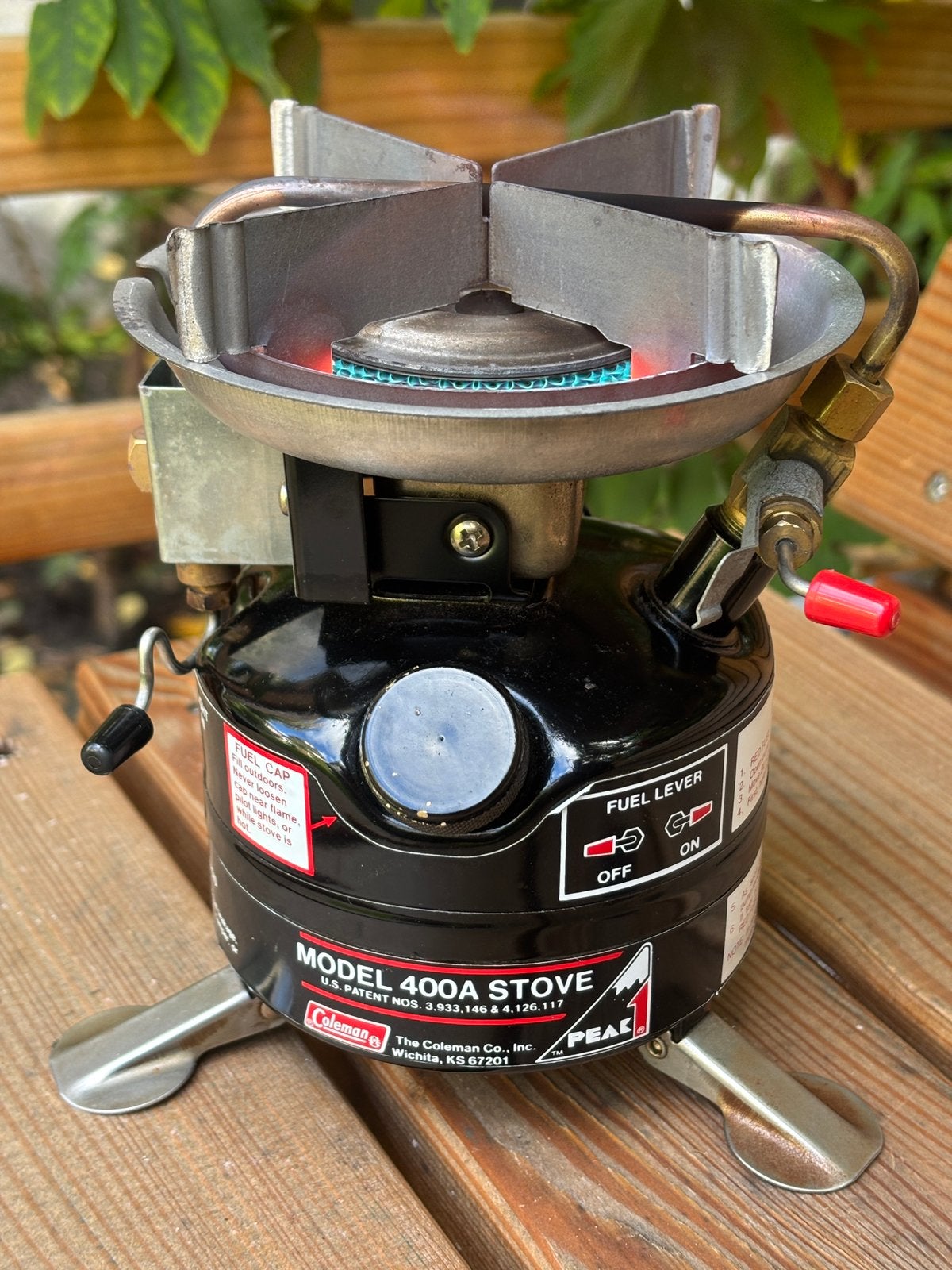 vintage Coleman 400a Peak1, eenpits brander, Ophalen of Verzenden, Gebruikt