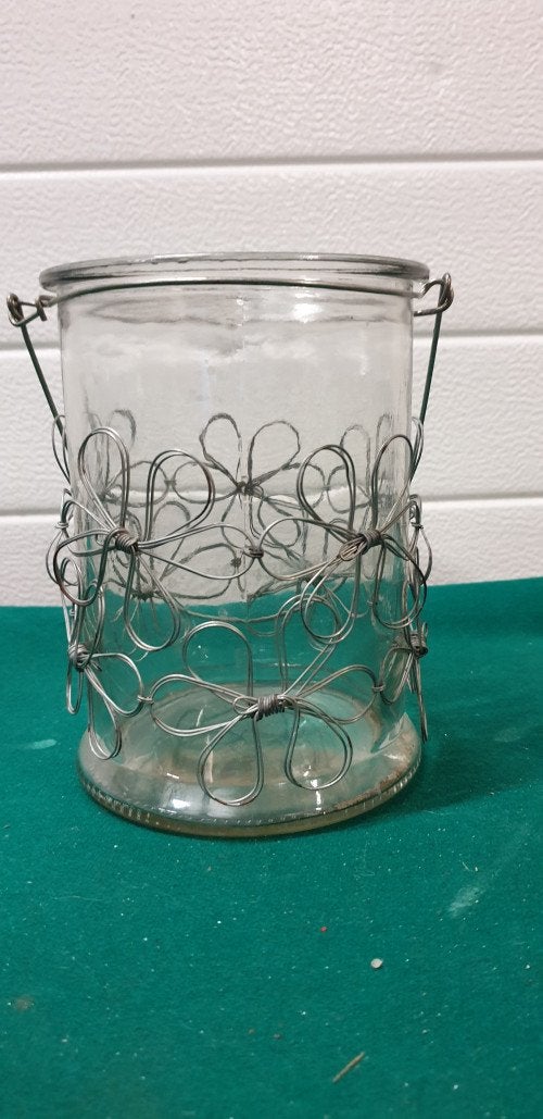 Pot glas met bloemen, Ophalen of Verzenden, 'T Olde Gre-j, Info@toldegrej.nl, Endepoelstraat 20f Didam