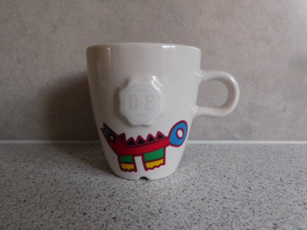 Senseo Mok 150 ml. no. 3 Clemens Briels Douwe Egberts, Overige merken, Zo goed als nieuw, Overige stijlen, Porselein