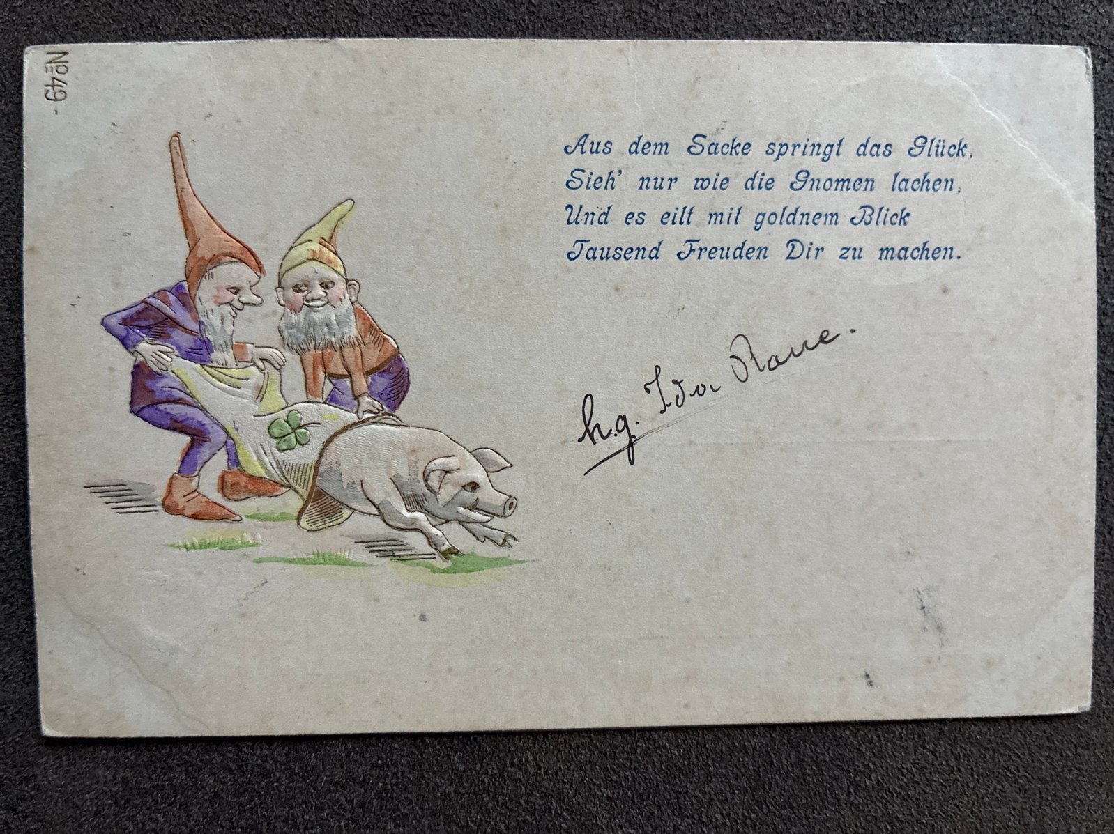 Oude ansichtkaart 1903 kabouters stempel Griendtsveen, Ophalen of Verzenden, Voor 1920, Gelopen, Noord-Brabant