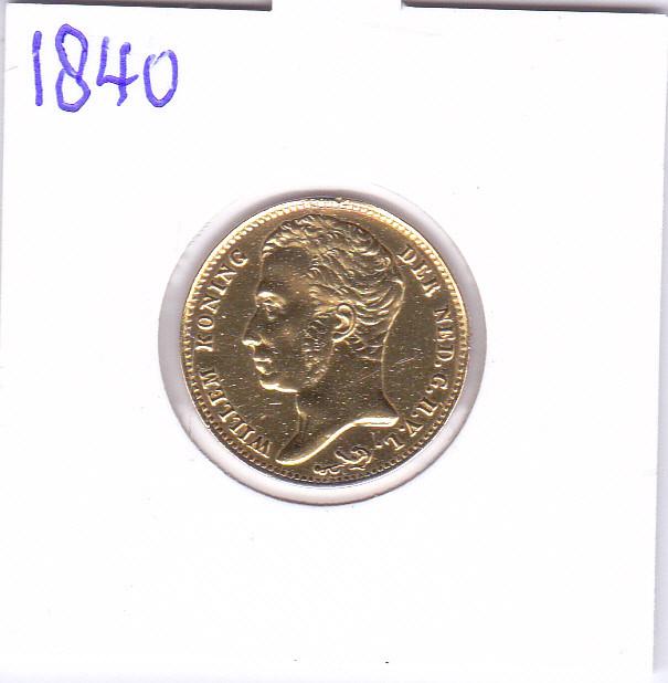 10 gulden 1840 goud Willem 1 voor 1045 euro, Postzegels en Munten, Munten | Nederland, Koning Willem I, Losse munt, 10 gulden