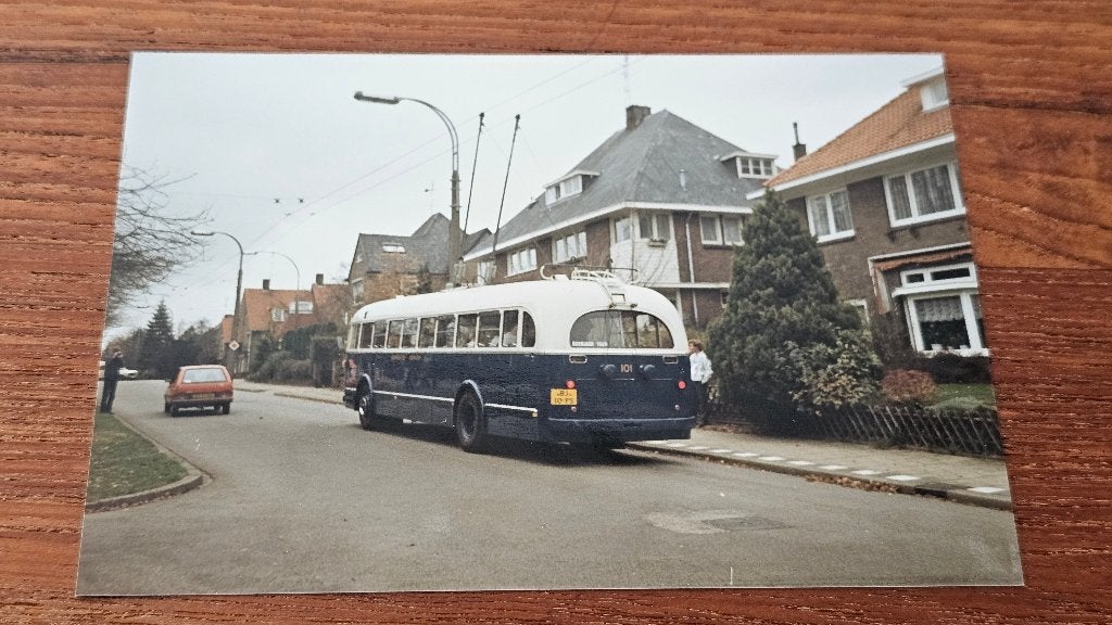 Foto BUS GVA Arnhem 101 Trolleybus, Verzenden, Gebruikt, Bus of Metro, Overige typen