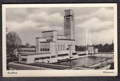 Hilversum - Raadhuis, Ophalen of Verzenden, 1940 tot 1960, Gelopen, Noord-Holland