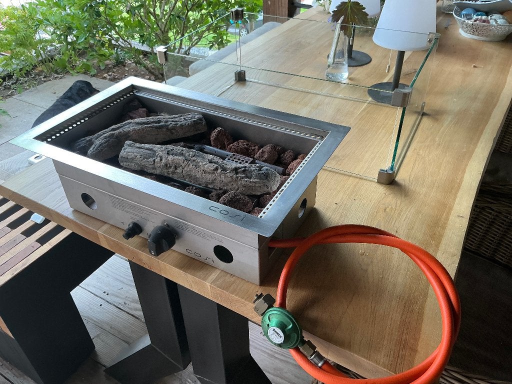 Cosi inbouw tafelhaard, Ophalen