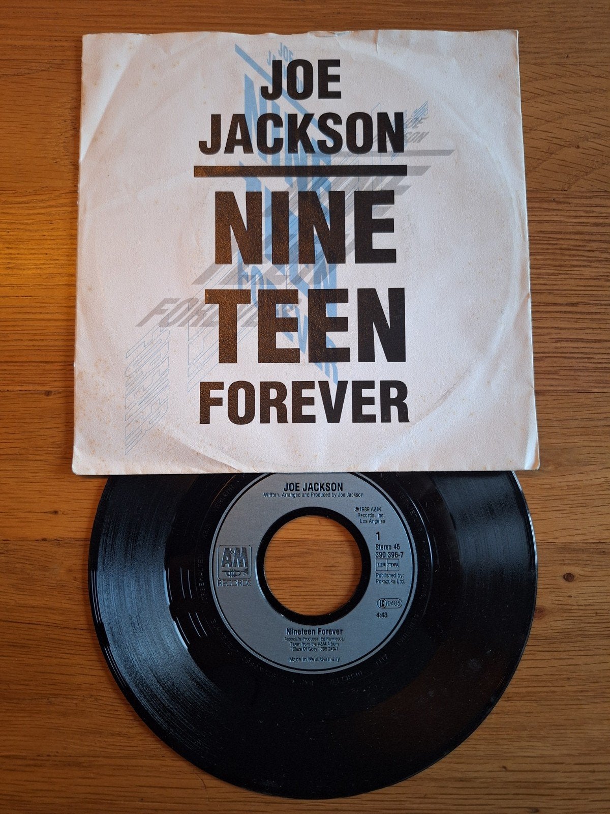 Joe Jackson - Nineteen Forever (7 inch vinyl single), Cd's en Dvd's, Gebruikt, 7 inch, Ophalen of Verzenden, Pop