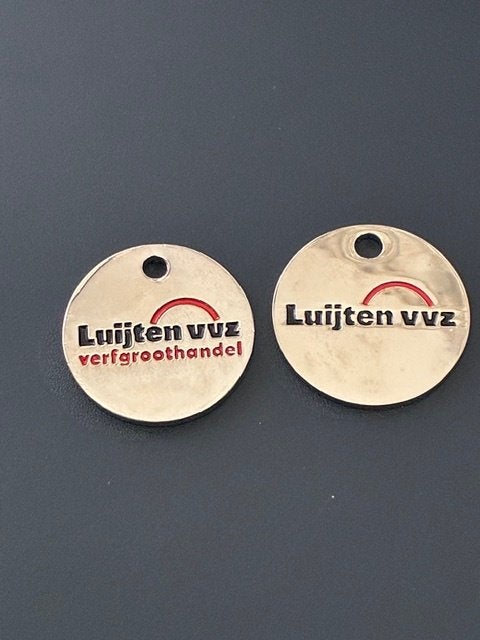 winkelwagenmuntjes Luijten 2x, Verzamelen, Winkelwagenmuntjes, Ophalen of Verzenden