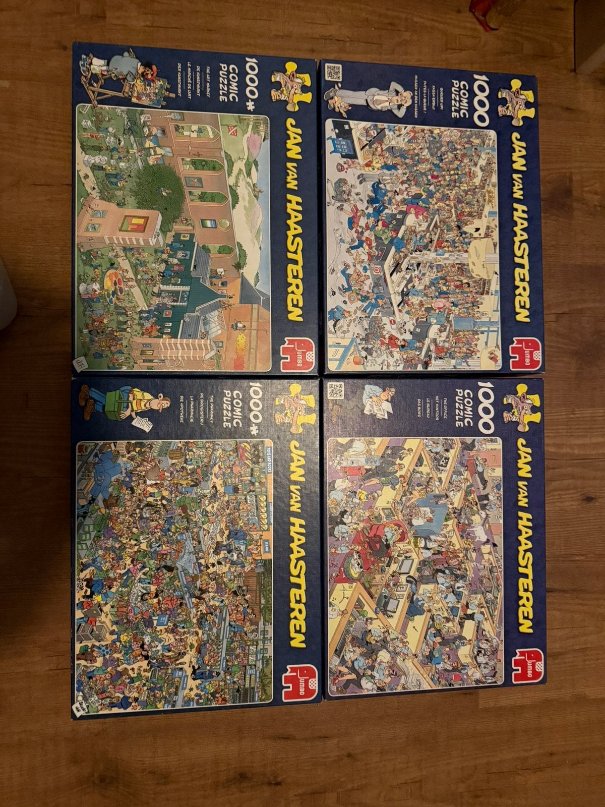 4 jan van haasteren puzzels 1000 st  €40, Ophalen of Verzenden, 500 t/m 1500 stukjes, Zo goed als nieuw