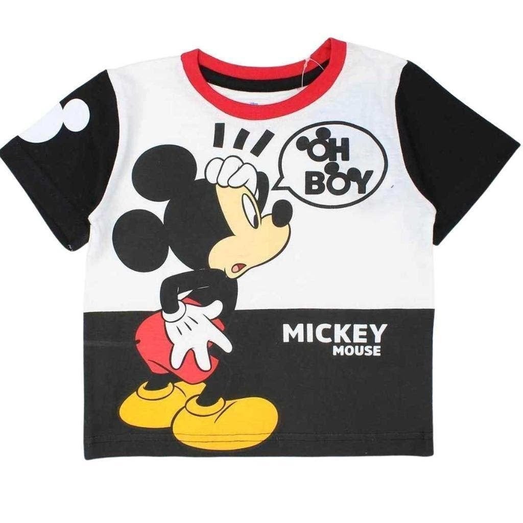 Mickey Mouse T-shirt Oh Boy - Mt 92-98-104-110-116-128, Nieuw, Ophalen of Verzenden, Mickey Mouse, Shirt of Longsleeve