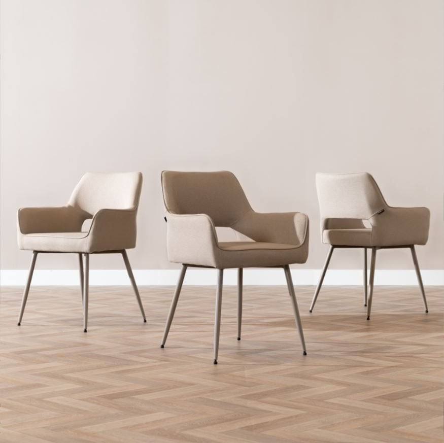 Nieuwe stoel Olivia – taupe | € 40,- per stuk, Ophalen, Twee, Overige kleuren, Nieuw