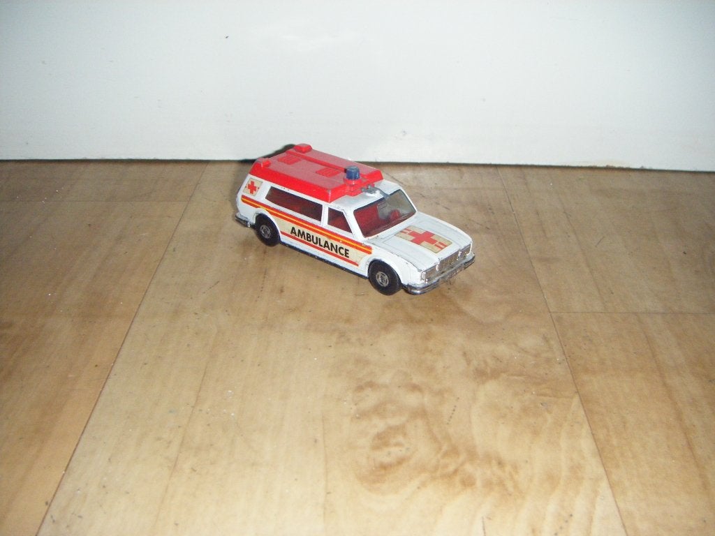 Nette oude Matchbox-Lesney K49 ziekenwagen/ambulance,11x4 cm, Ophalen of Verzenden, Gebruikt, Auto
