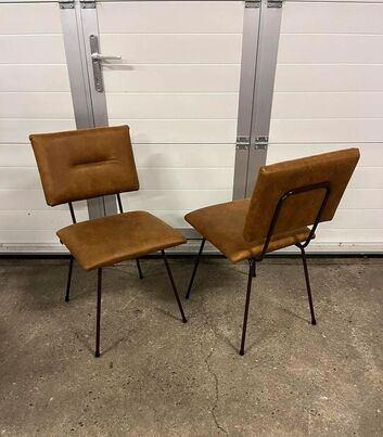 21 stuks nieuwe horeca restaurant cognac microleder stoelen, Ophalen, Bruin, Nieuw, Vijf, Zes of meer stoelen