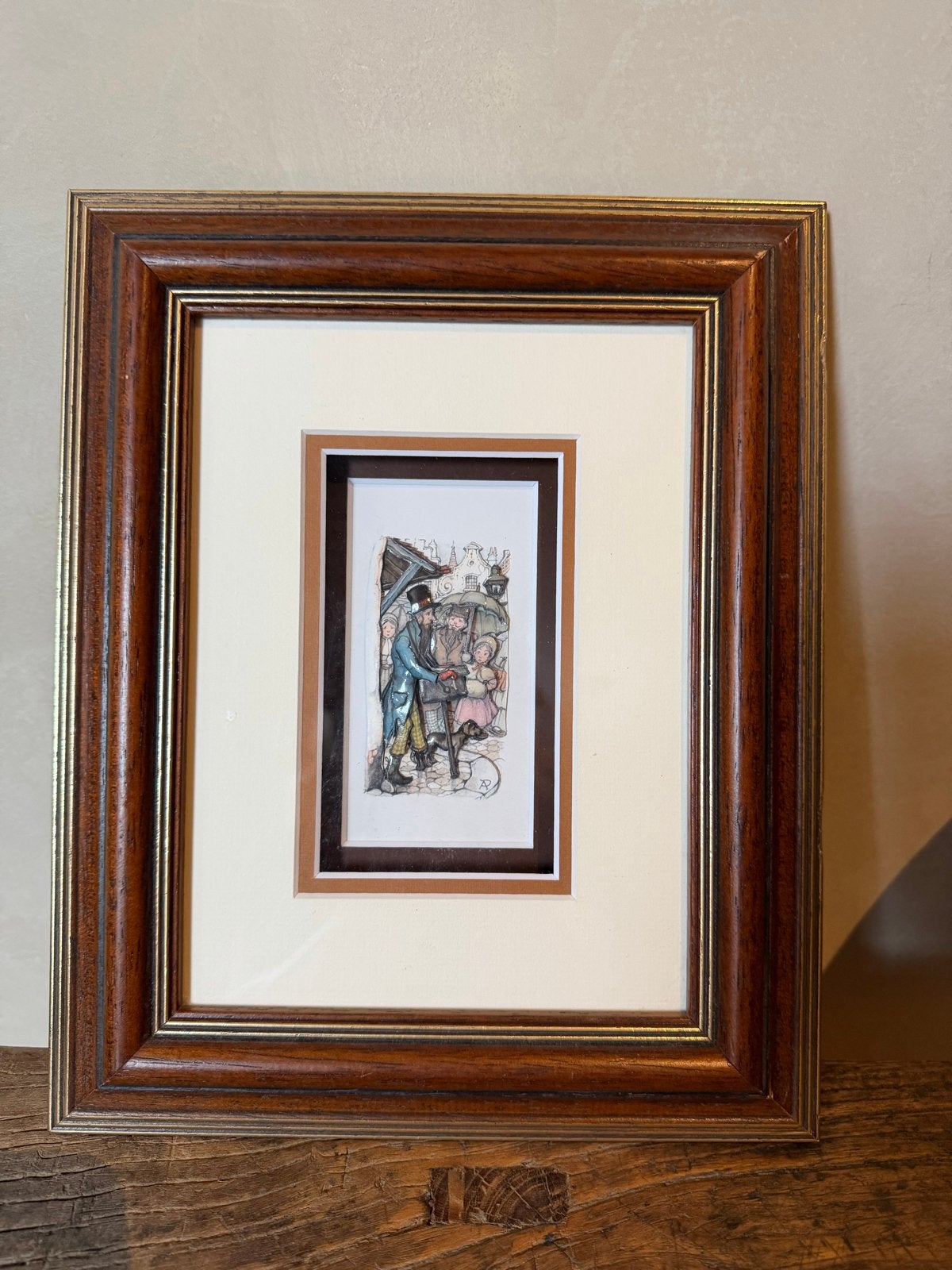 vintage 3D- schilderij van  Anton Pieck, Ophalen of Verzenden, Print, Print/reproductie, Ingelijst