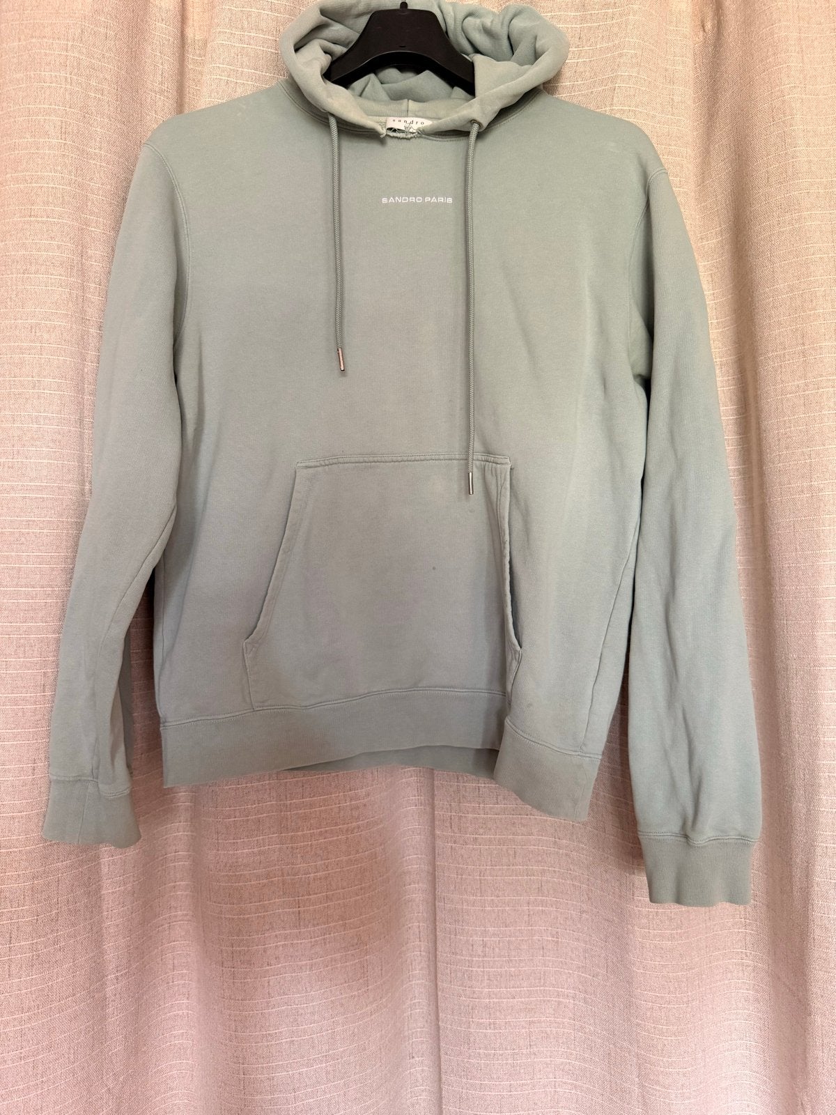 Sandro Paris Hoodie - Lichtgroen met logo, Ophalen of Verzenden, Gedragen