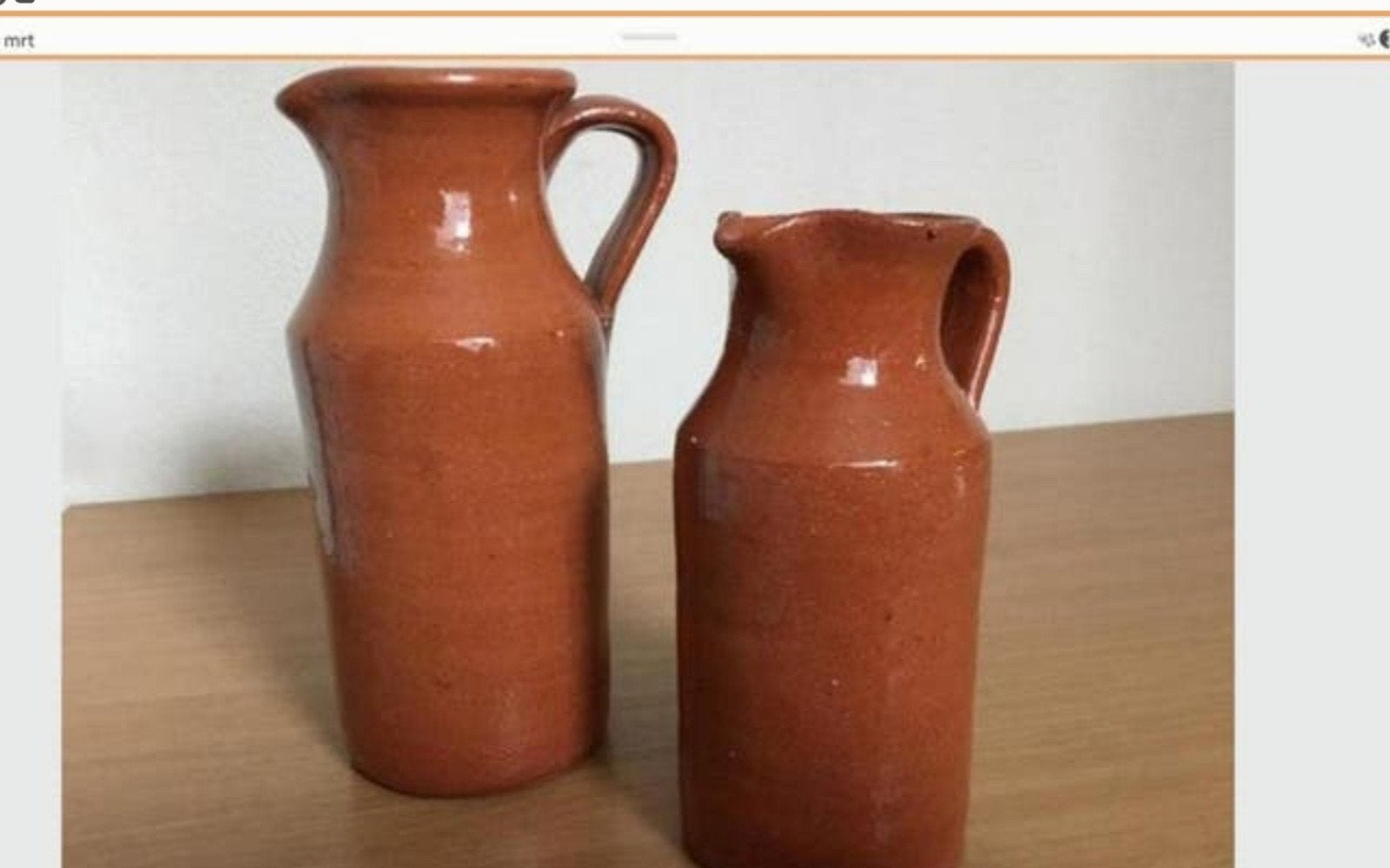 Set van 2 terracotta kruiken/kannen, Ophalen of Verzenden
