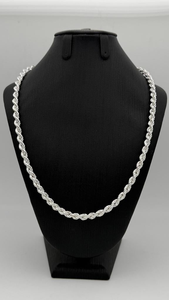 Mooie zilver 925 ropechain 60 cm, Nieuw, Ophalen of Verzenden, Nvt, Nvt