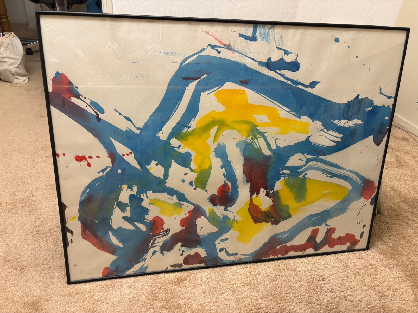 Schilderij Anton Heijboer in lijst, Ophalen