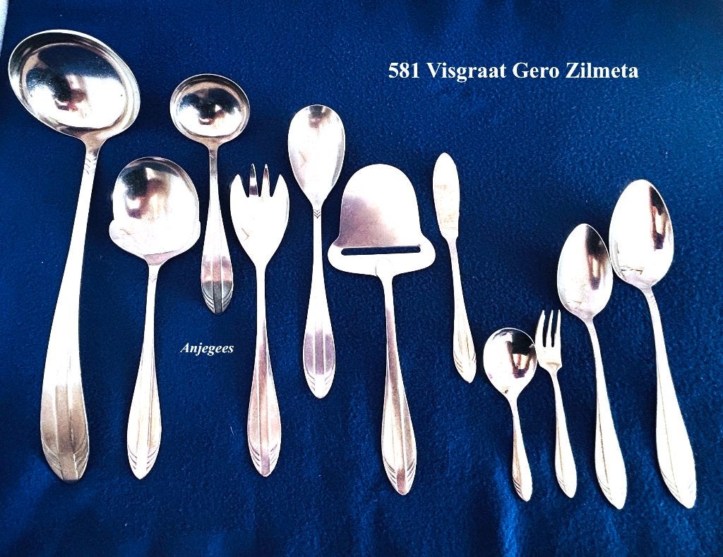 581 Visgraat 48 delen € 75 in 1 koop ÓF p/s Gero Zilmeta rvs, Antiek en Kunst, Ophalen